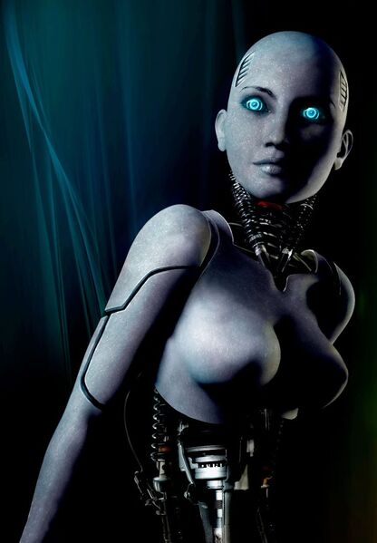 File:Robot woman glowing eyes.jpg