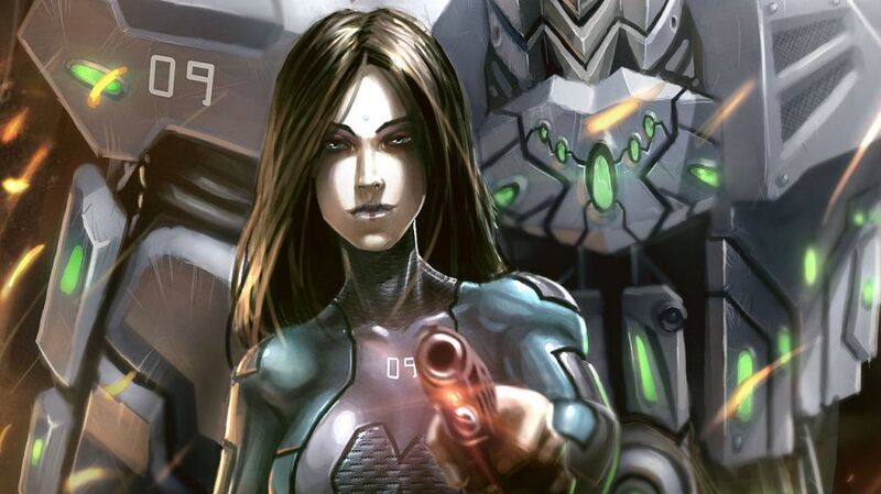 File:R169 1015x570 6418 Happy 2109 2d sci fi robot woman female girl cyberpunk cyborg picture image digital art.jpg