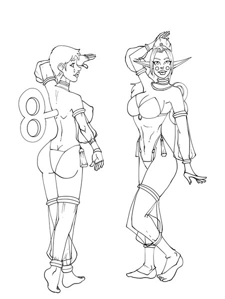 File:Fembot Bellydancers (Lineart).jpg