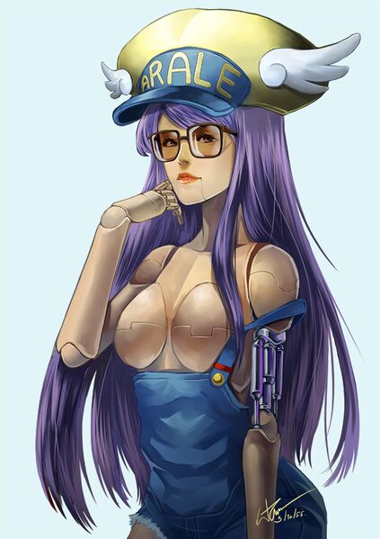 File:Arale chan by longjunt-d5gr2y2.jpg