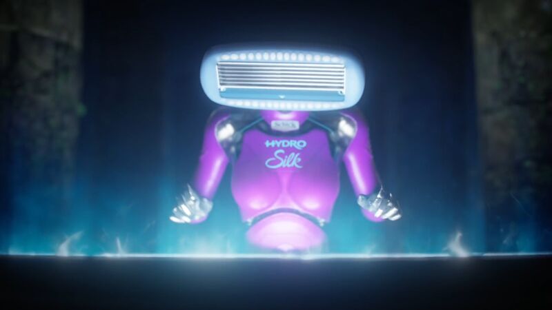 File:Schick Hydro Silk Robot Razor Commercial Serum 15.jpg