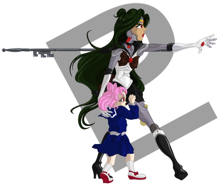 File:Robot sailor pluto and small lady by tabascofanatikerin d4gkm7o.png